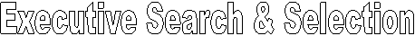 Executive Search & Selection